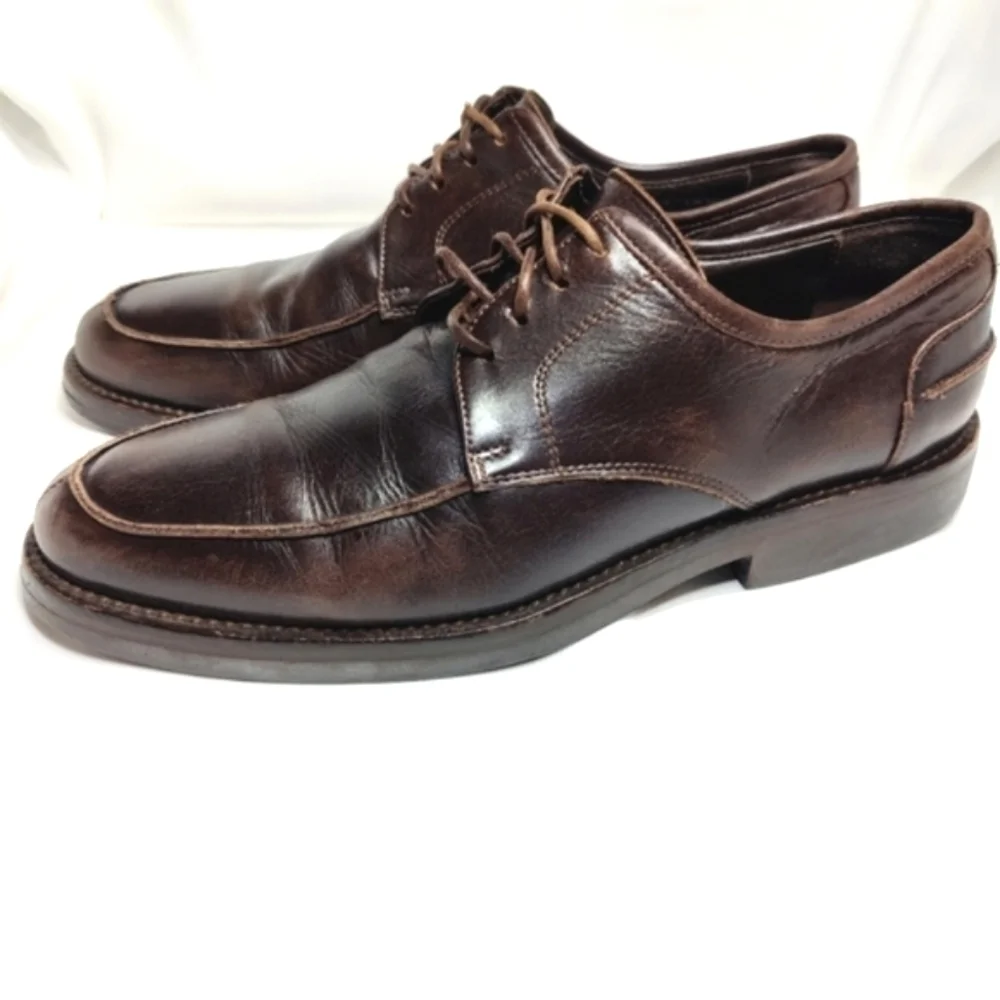 To Boot X Adam Derrick New York Derby Lace Up Brown Leather Mens Shoes Size 10